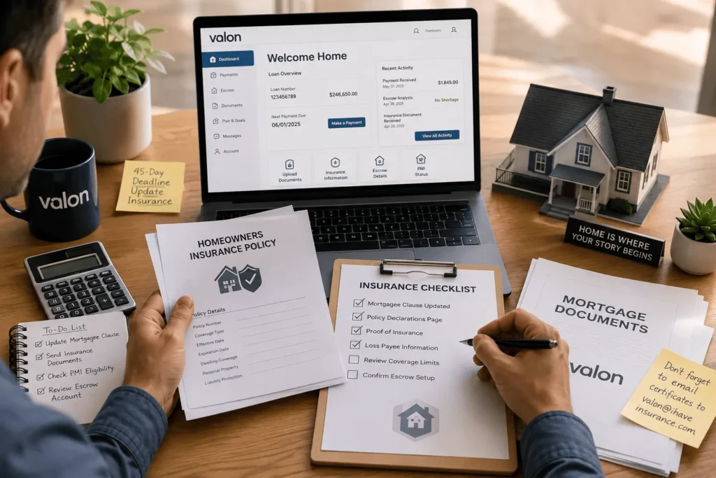 Valon Mortgage Insurance Department helping homeowners manage mortgage insurance policies and escrow accounts