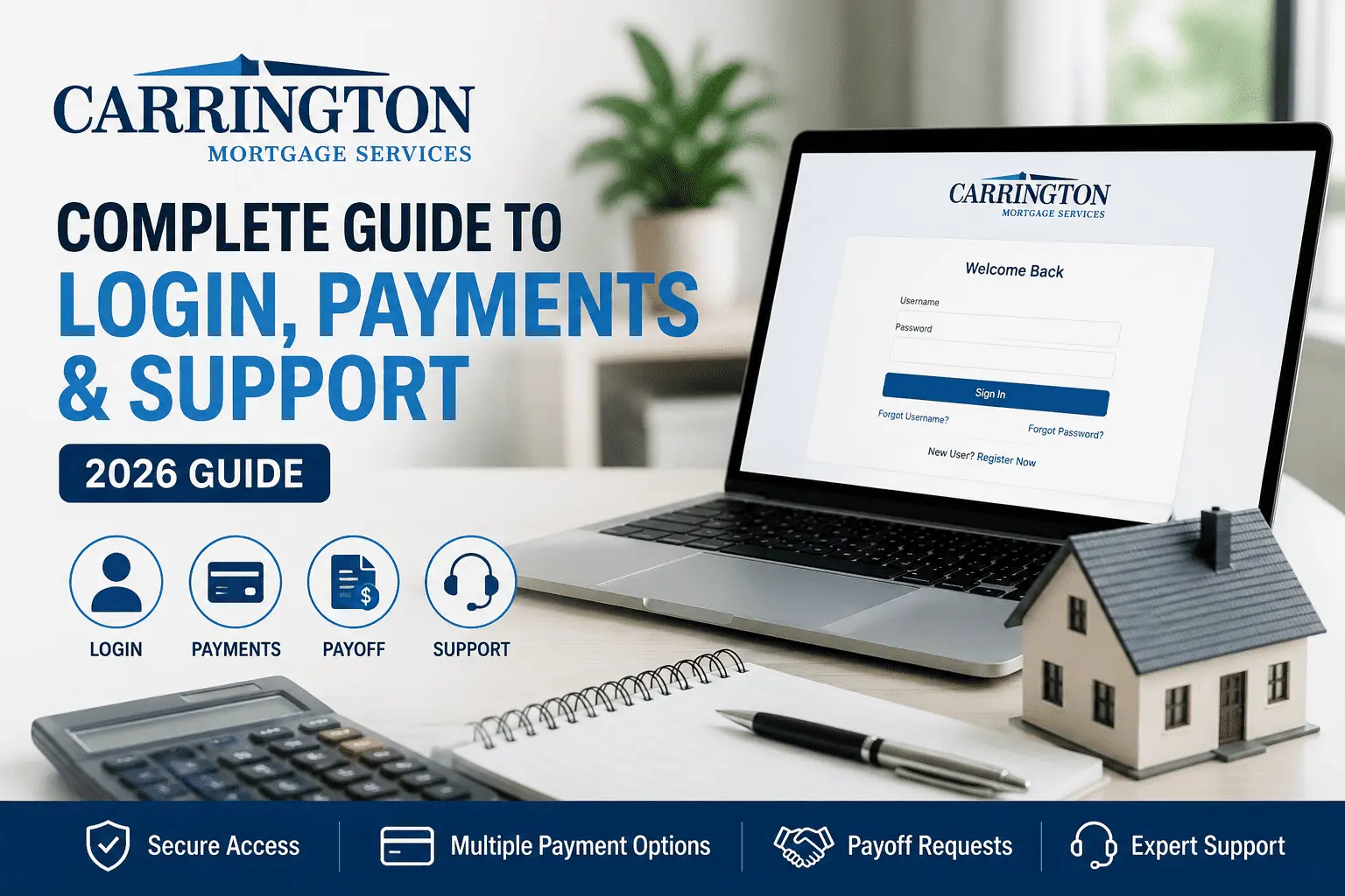 Carrington Mortgage login, payment and support guide with secure online account access and home loan tools