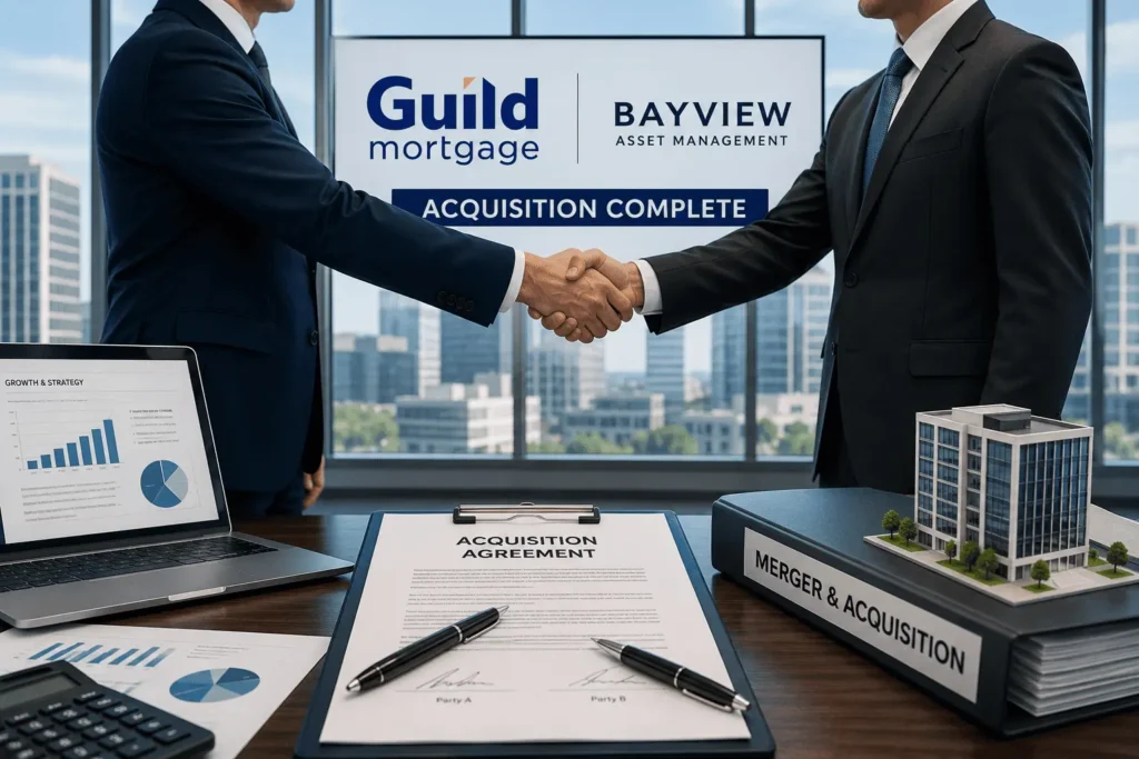 Guild Mortgage and Bayview acquisition deal showing corporate merger and ownership transition