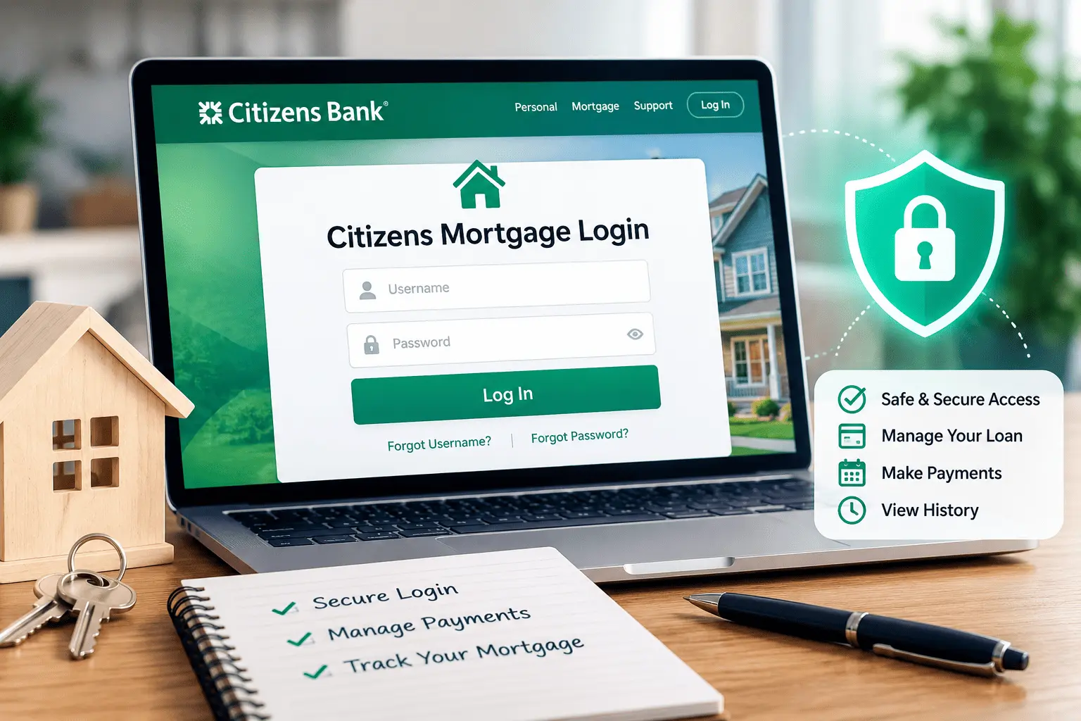 Citizens Mortgage Login guide showing secure account access, password recovery, and online mortgage management.